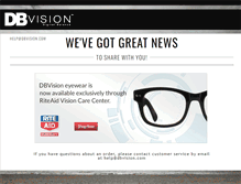 Tablet Screenshot of dbvision.com